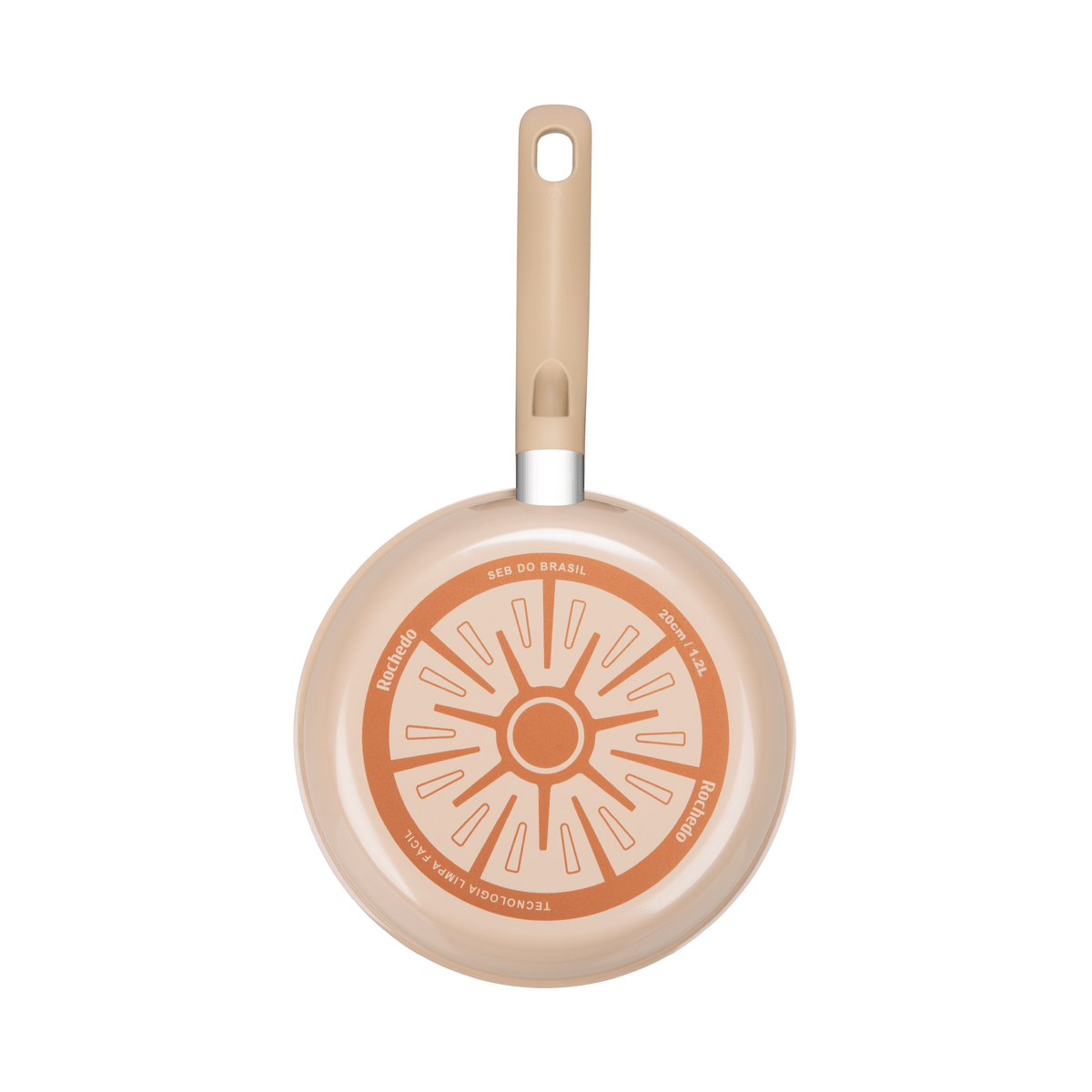 Jogo de Panelas Rochedo Ceramic Light Sand 5 peças