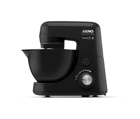 Batedeira Planetária Arno Nova Deluxe 600W com 2 Batedores e 8 Velocidades Preta SX34