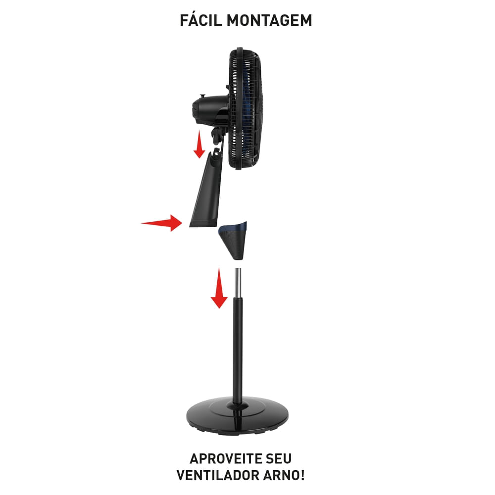 Ventilador Arno Xtreme Force Breeze Coluna 40cm VB4C