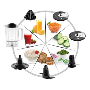 Multiprocessador de Alimentos Arno Multichef 7 em 1 700W e Jarra de 3,1L de capacidade MP70