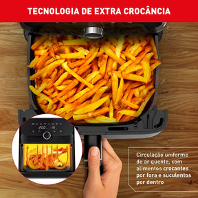 Fritadeira Air Fryer Arno Mega Digital 7,5L Inox AFD7