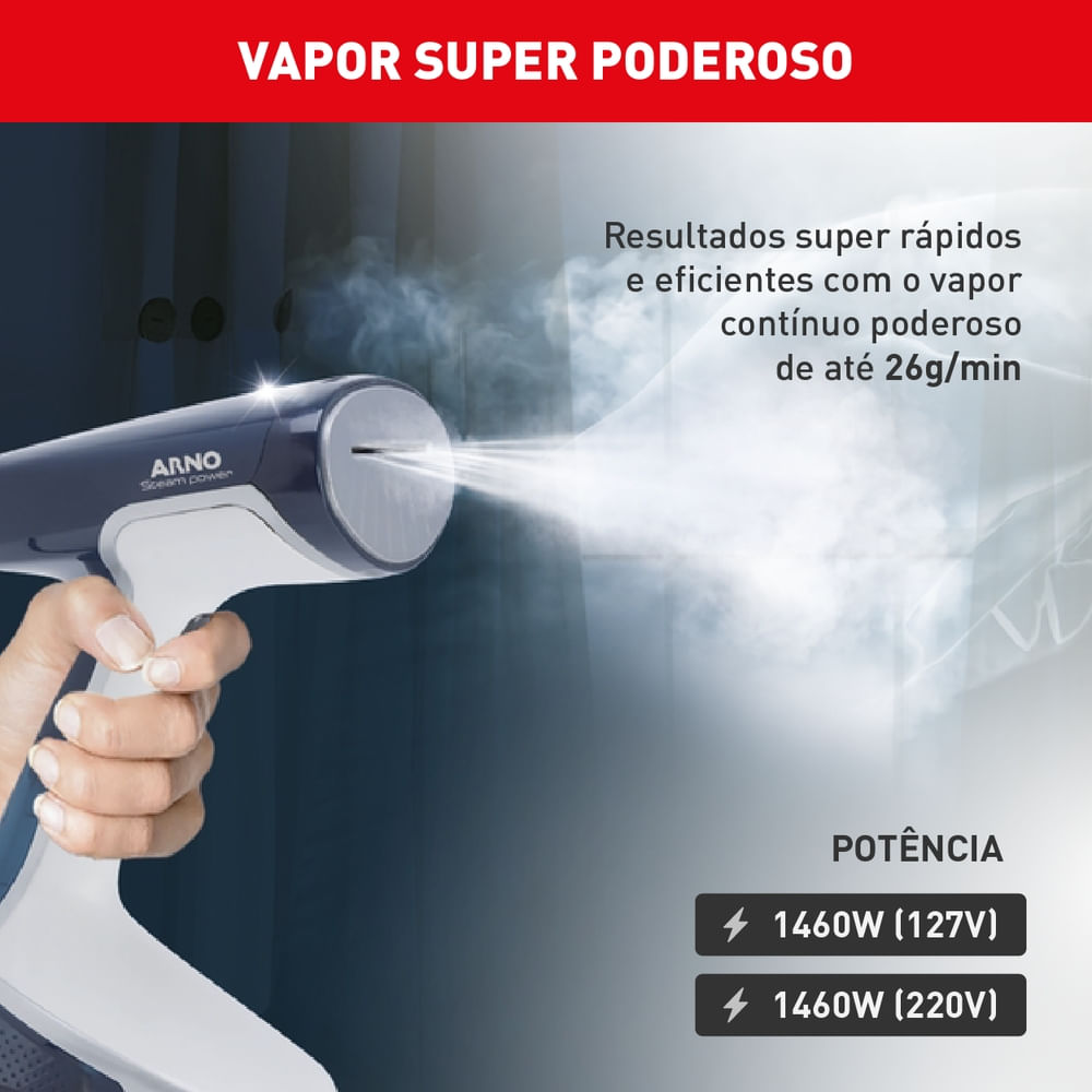Vaporizador de Roupas Portátil Arno Steam Power HS81