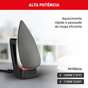 Ferro a Seco Arno Drygliss com Base Antiaderente FS31