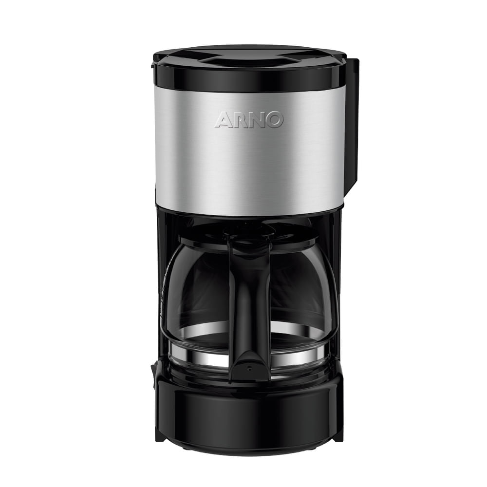 Cafeteira Filtro Arno Perfectta Inox com 600ml de Capacidade e Jarra de Vidro CFPI