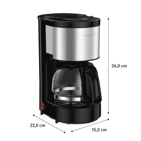 Cafeteira Filtro Arno Perfectta Inox com 600ml de Capacidade e Jarra de Vidro CFPI