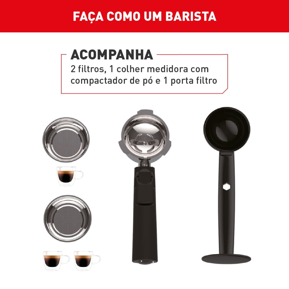 Cafeteira Arno Espresso Steam e Pump Opio Soleil Marfim SCSP