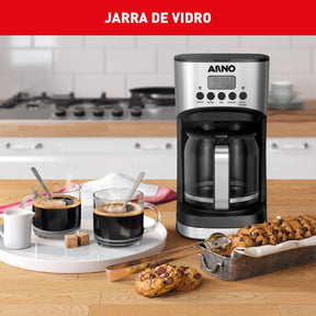 Cafeteira Filtro Digital Arno New Element com 1,8L Tubo misturador e Funções Programáveis CFNE