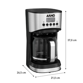 Cafeteira Filtro Digital Arno New Element com 1,8L Tubo misturador e Funções Programáveis CFNE