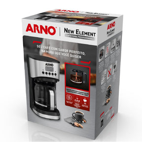 Cafeteira Filtro Digital Arno New Element com 1,8L Tubo misturador e Funções Programáveis CFNE