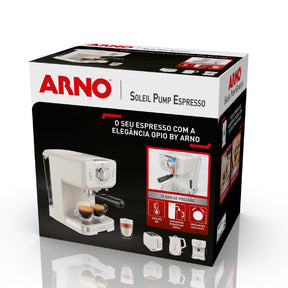 Cafeteira Arno Espresso Steam e Pump Opio Soleil Marfim SCSP