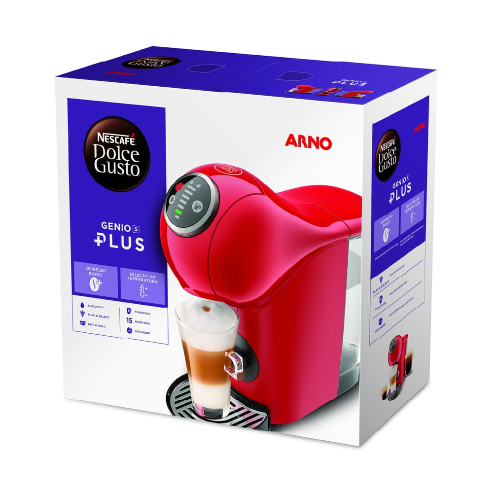Nescafé Dolce Gusto Arno Genio S Plus Multibebidas Digital Automática Vermelha DGS3