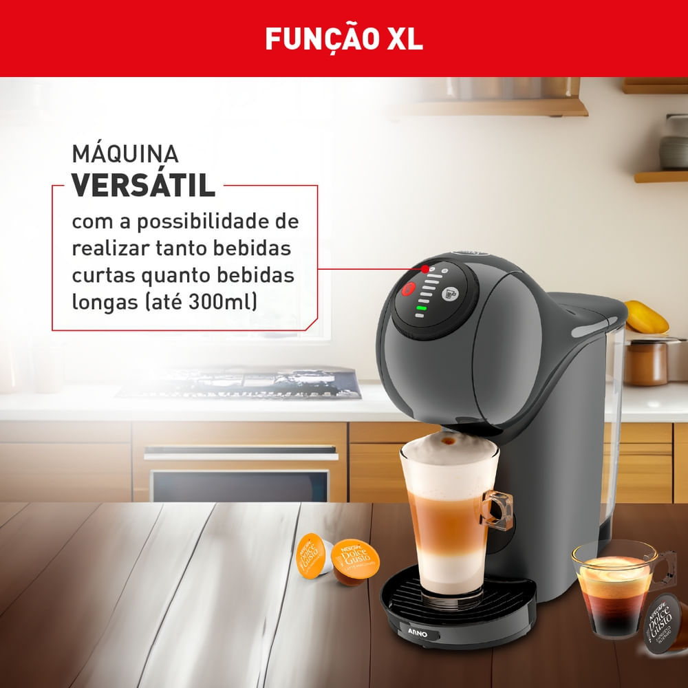 Nescafé Dolce Gusto Arno Genio S Basic Multibebidas Digital Automática Grafite DGS5