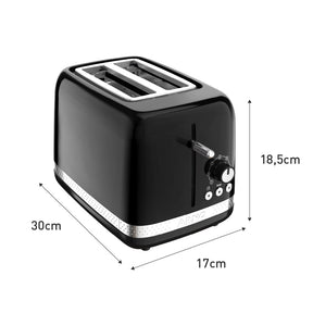 Torradeira Arno Soleil com 7 níveis de tostagem Preta SPTO