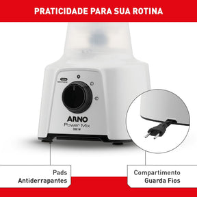 Liquidificador Arno Power Mix Branco LQ12