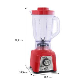 Liquidificador Arno Power Mix Limpa Fácil 700W Vermelho LQ36