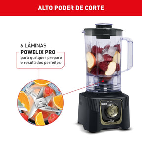 Liquidificador Arno Power Max Autolock 1400W Cinza LN82