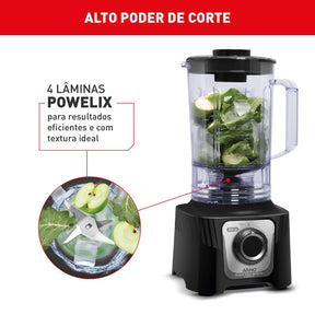 Liquidificador Arno Power Max 1200W Limpa Fácil Preto LN78