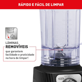 Liquidificador Arno Power Max 1200W Limpa Fácil Preto LN78