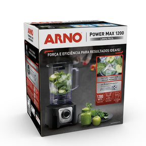 Liquidificador Arno Power Max 1200W Limpa Fácil Preto LN78