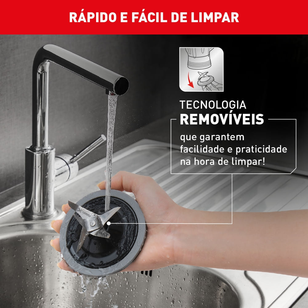 Liquidificador Arno Ultraforce Inox Jarra de Vidro LN92