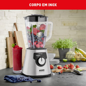 Liquidificador Arno Ultraforce Inox Jarra de Vidro LN92