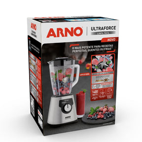 Liquidificador Arno Ultraforce Inox Jarra de Vidro LN92