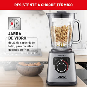 Liquidificador Arno Ultraforce Pro Inox Vidro LN93