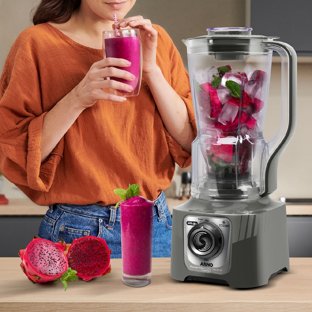 Liquidificador Arno Power Max XXL 1400W Cinza LN87
