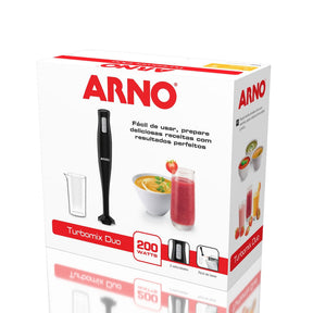 Mixer Portátil Turbomix Arno Duo 200W com Copo Medidor MX21