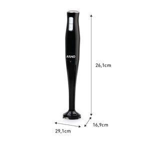 Mixer Portátil Arno Turbomix Pro 3 em 1 Inox com 400W e Copo Medidor MX31