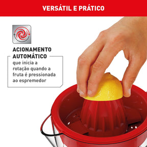 Espremedor de Frutas Arno Suco Express 40W e 750ml de Capacidade Vermelho CP32