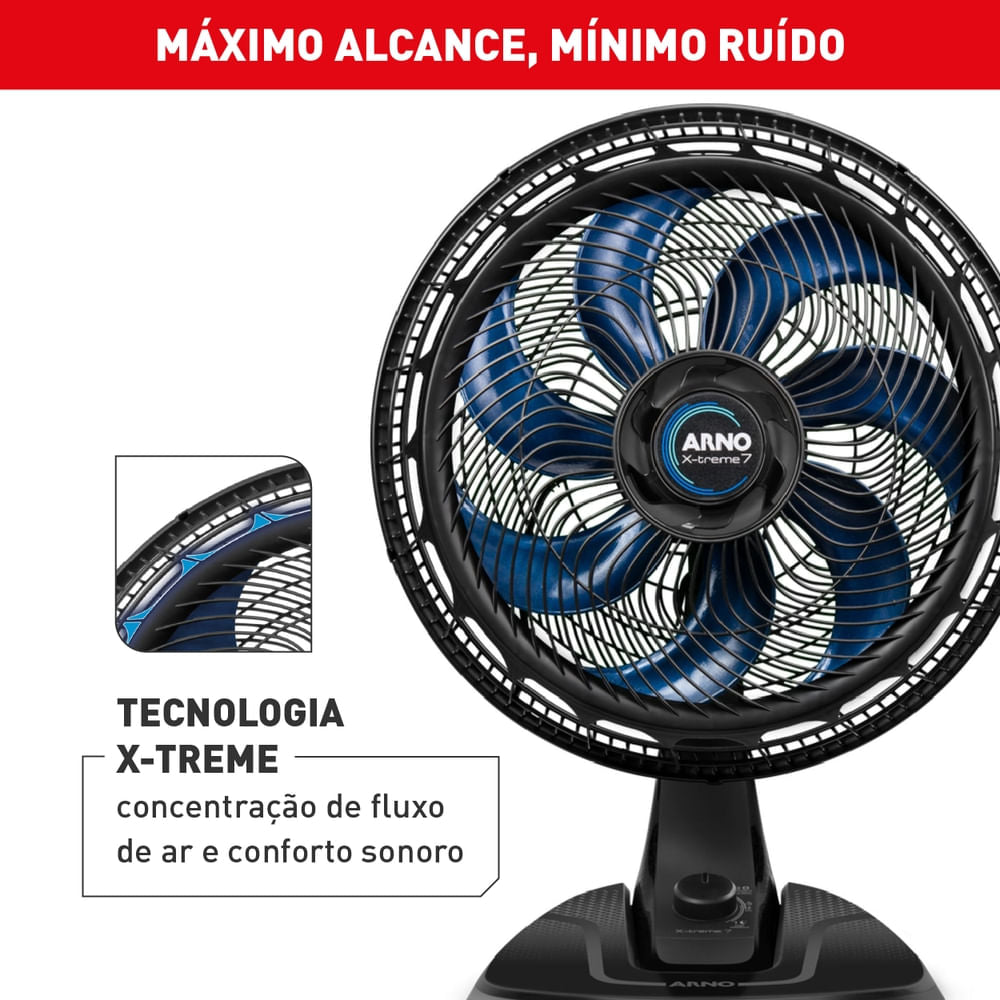 Ventilador Arno X-treme 7 Mesa 40cm VE70
