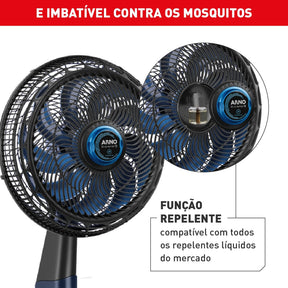 Ventilador Arno X-treme 9 Coluna Repelente 40cm VE9R