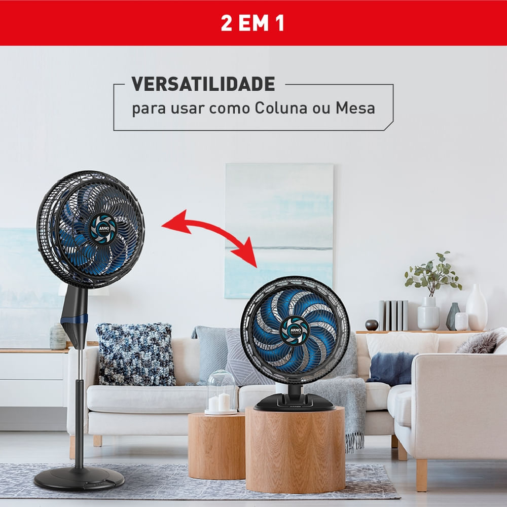 Ventilador Arno X-treme 9 2 em 1 40cm VE9M