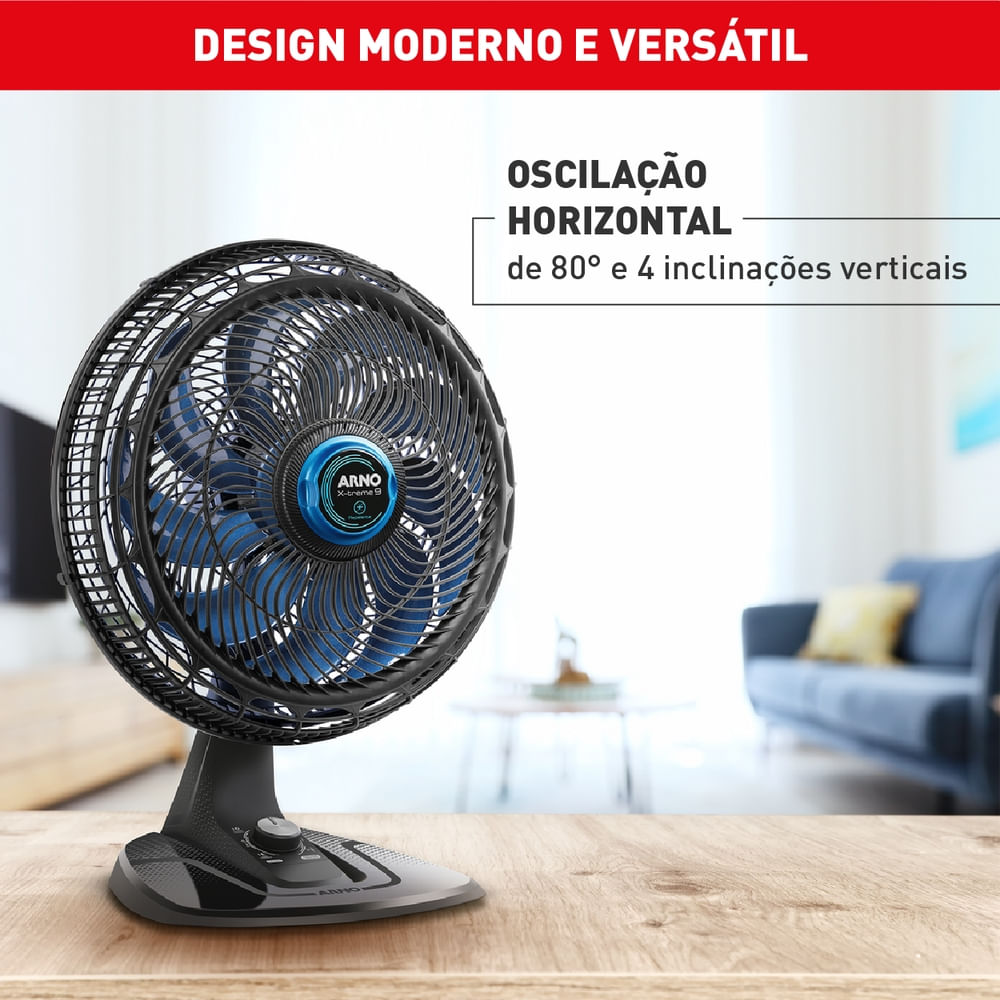 Ventilador Arno X-treme 9 Mesa Repelente 40cm VE95