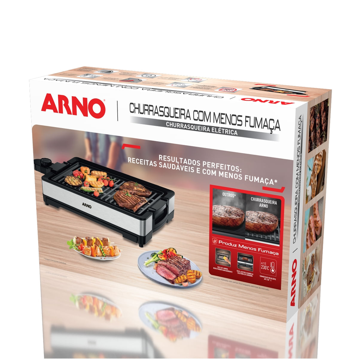 Churrasqueira Elétrica Arno Mais Sabor e Menos Fumaça GPRA