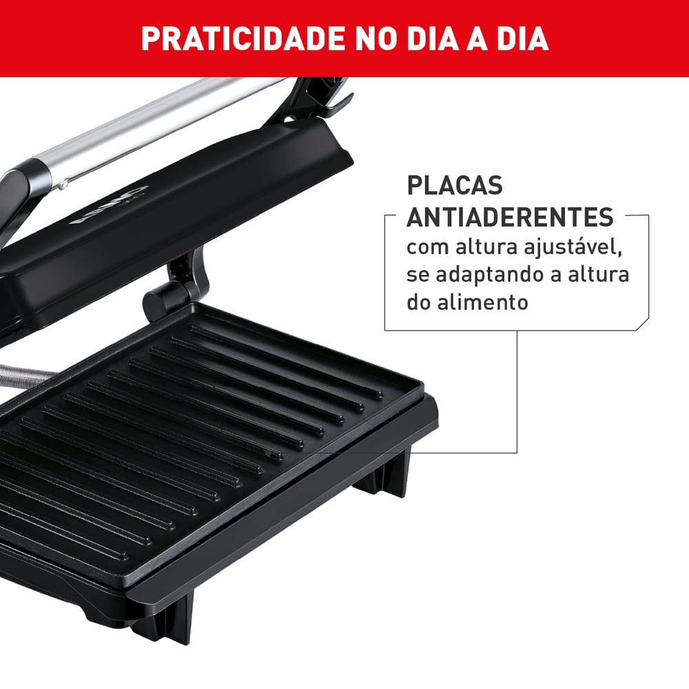 Sanduicheira Grill Arno Compact Preto GPTO