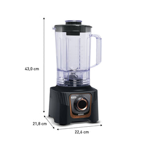 Liquidificador Arno Power Max Autolock 1400W Cinza Chumbo LN81