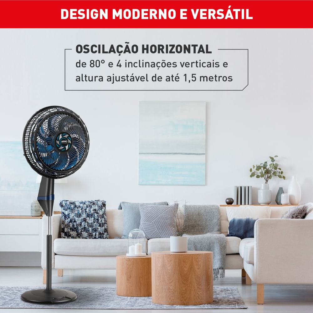 Ventilador de Coluna 40cm Arno X-TREME 9, 9 PÁS, 160W VE9C
