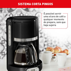 Kit Cafeteira e Torradeira Soleil Preta
