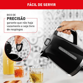 Kit Cafeteira, Chaleira e Torradeira Soleil Preta
