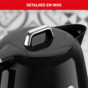 Kit Cafeteira, Chaleira e Torradeira Soleil Preta