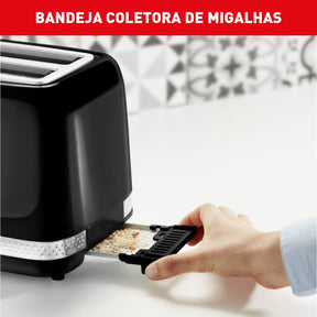 Kit Chaleira e Torradeira Soleil Preta