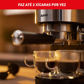 Cafeteira Elétrica Arno Espresso Steam e Pump Inox 1L CESP