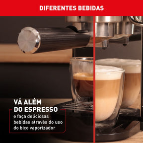 Cafeteira Elétrica Arno Espresso Steam e Pump Inox 1L CESP