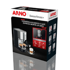 Cafeteira Elétrica Arno Espresso Steam e Pump Inox 1L CESP