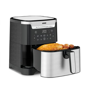 Fritadeira Air Fryer Arno Airfry & Grill Expert 6,5L Inox AFD6