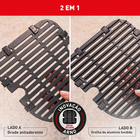 Fritadeira Air Fryer Arno Airfry & Grill Expert 6,5L Inox AFD6