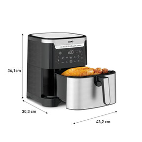 Fritadeira Air Fryer Arno Airfry & Grill Expert 6,5L Inox AFD6