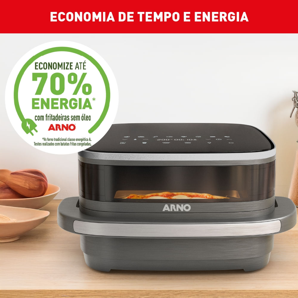 Fritadeira Air Fryer Arno Easy Fry Extra Superfície Cinza AFP4